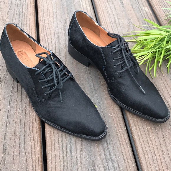 Anthropologie Gee Wawa Pony Hair Oxfords - Picture 4 of 8